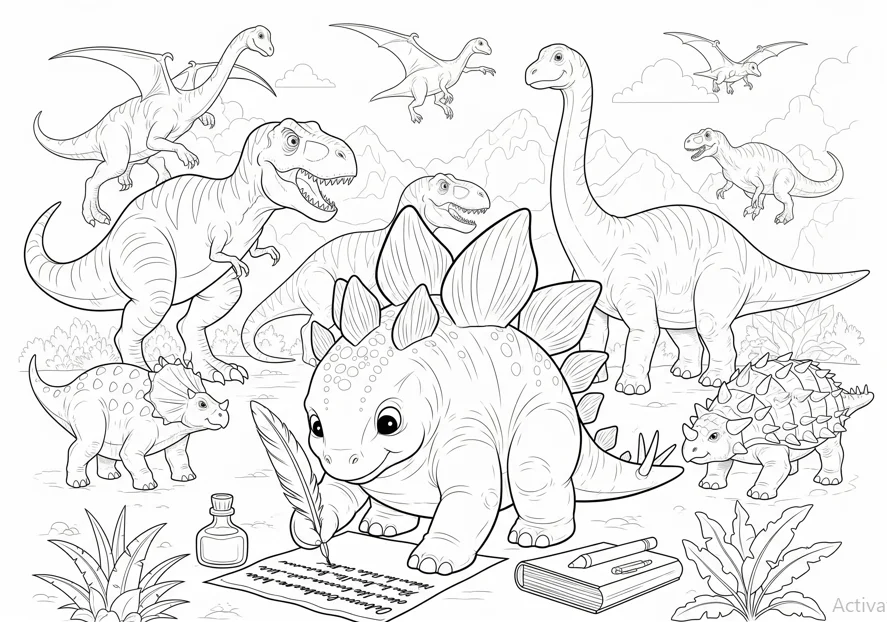 dinosaur coloring pages 3