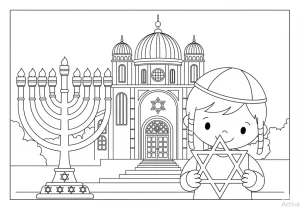coloring pages jewish 16