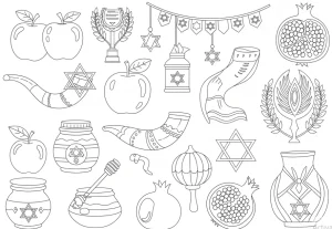 coloring pages jewish 19