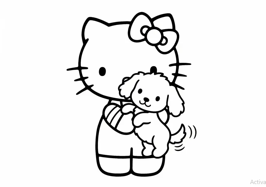 hello kitty coloring pages download 1