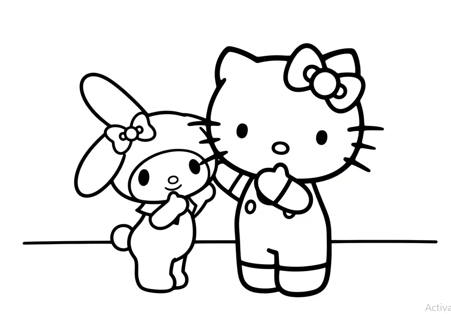 hello kitty coloring pages download 14