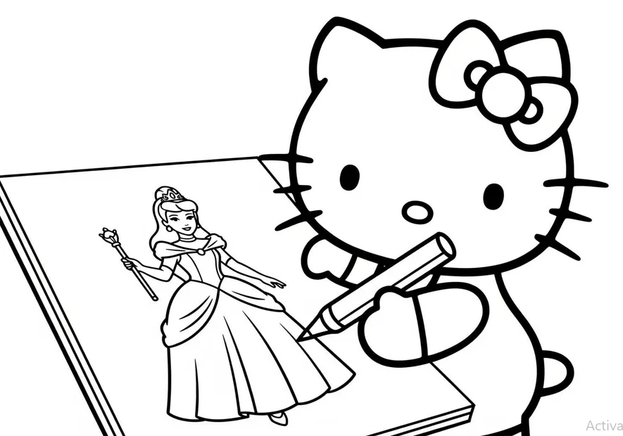hello kitty coloring pages download 5