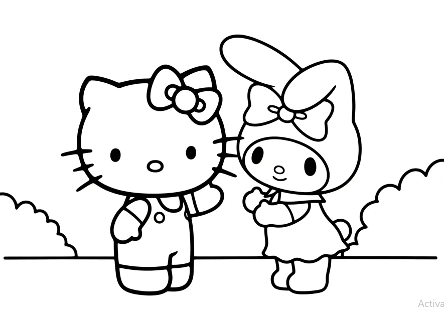 hello kitty coloring pages download 8