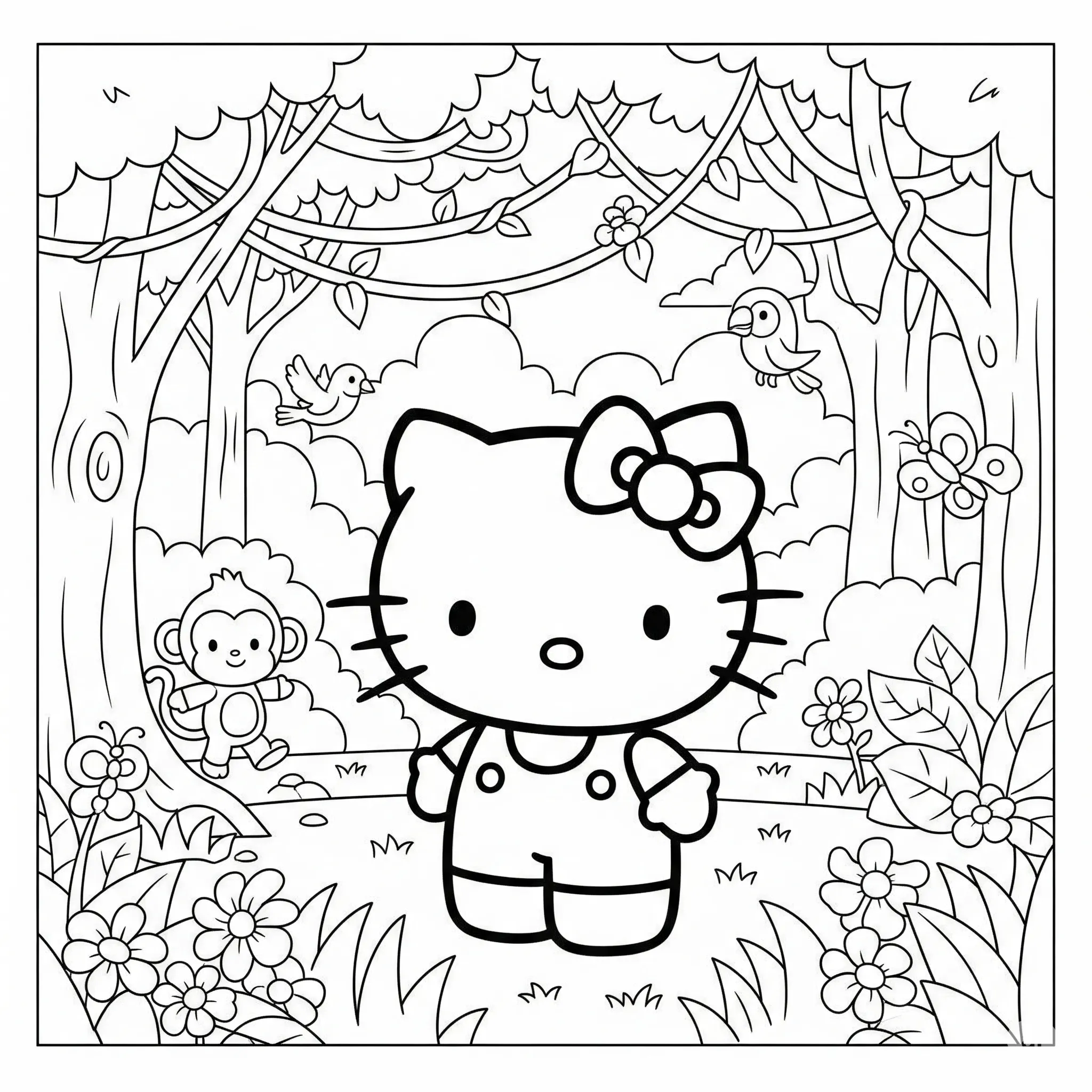 hello kitty coloring pages printable 20