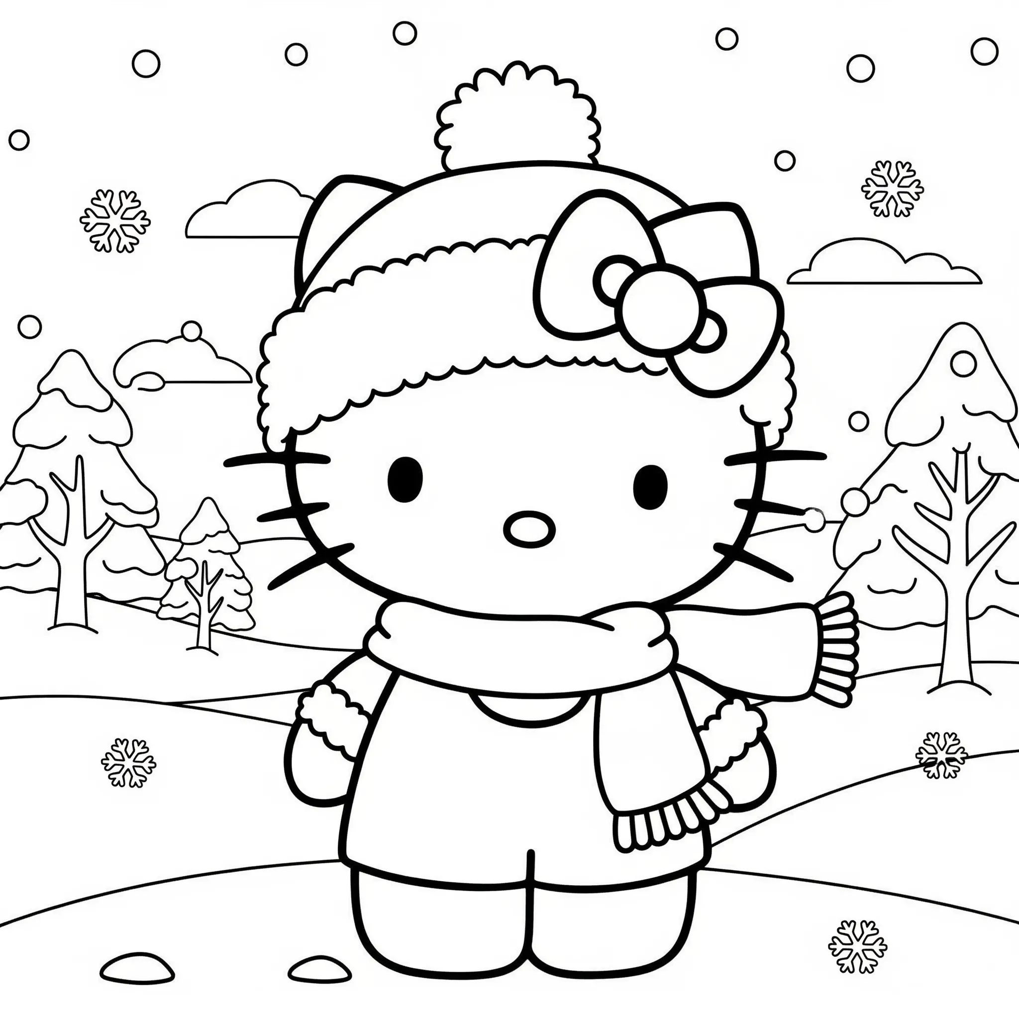 hello kitty coloring pages printable 39