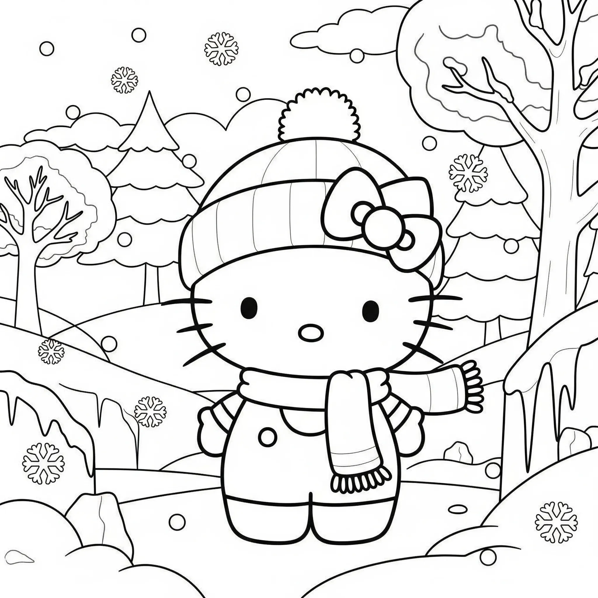 hello kitty coloring pages printable 48