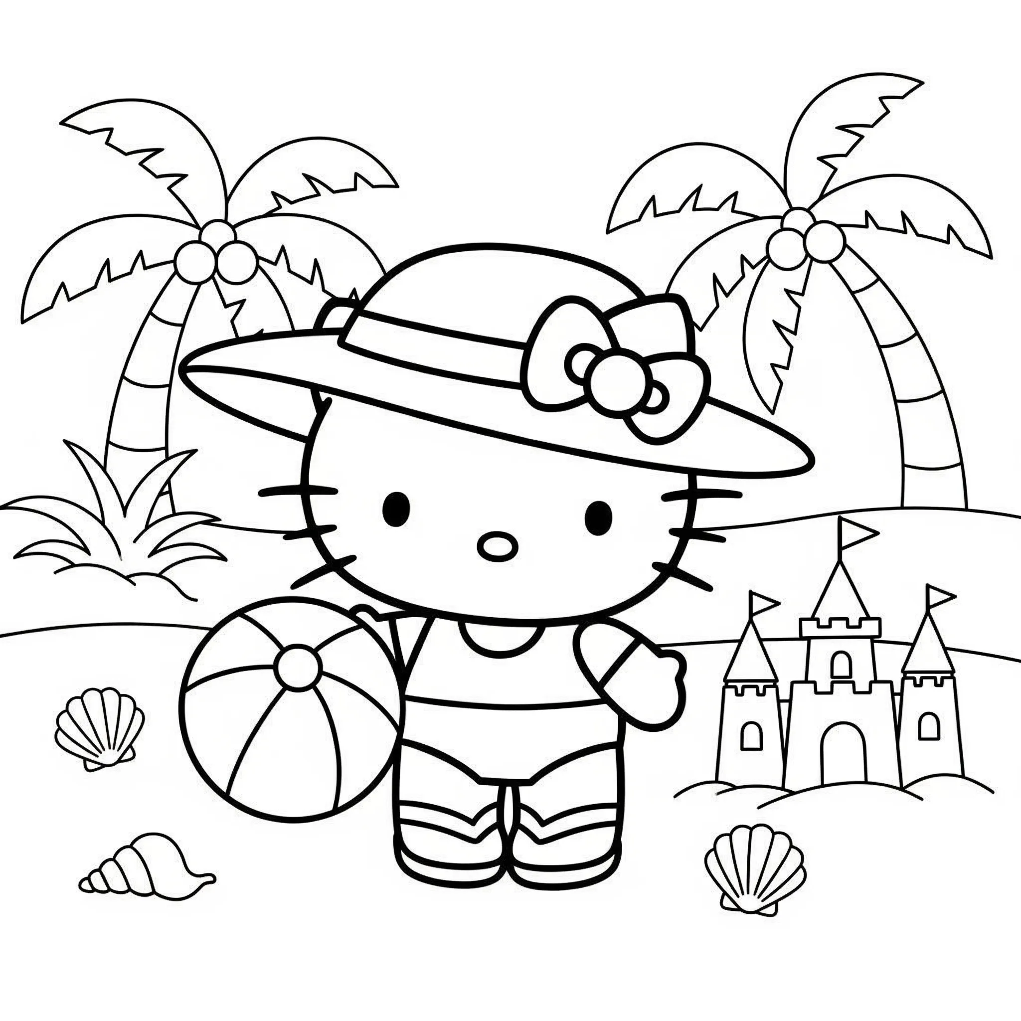 hello kitty coloring pages printable 5