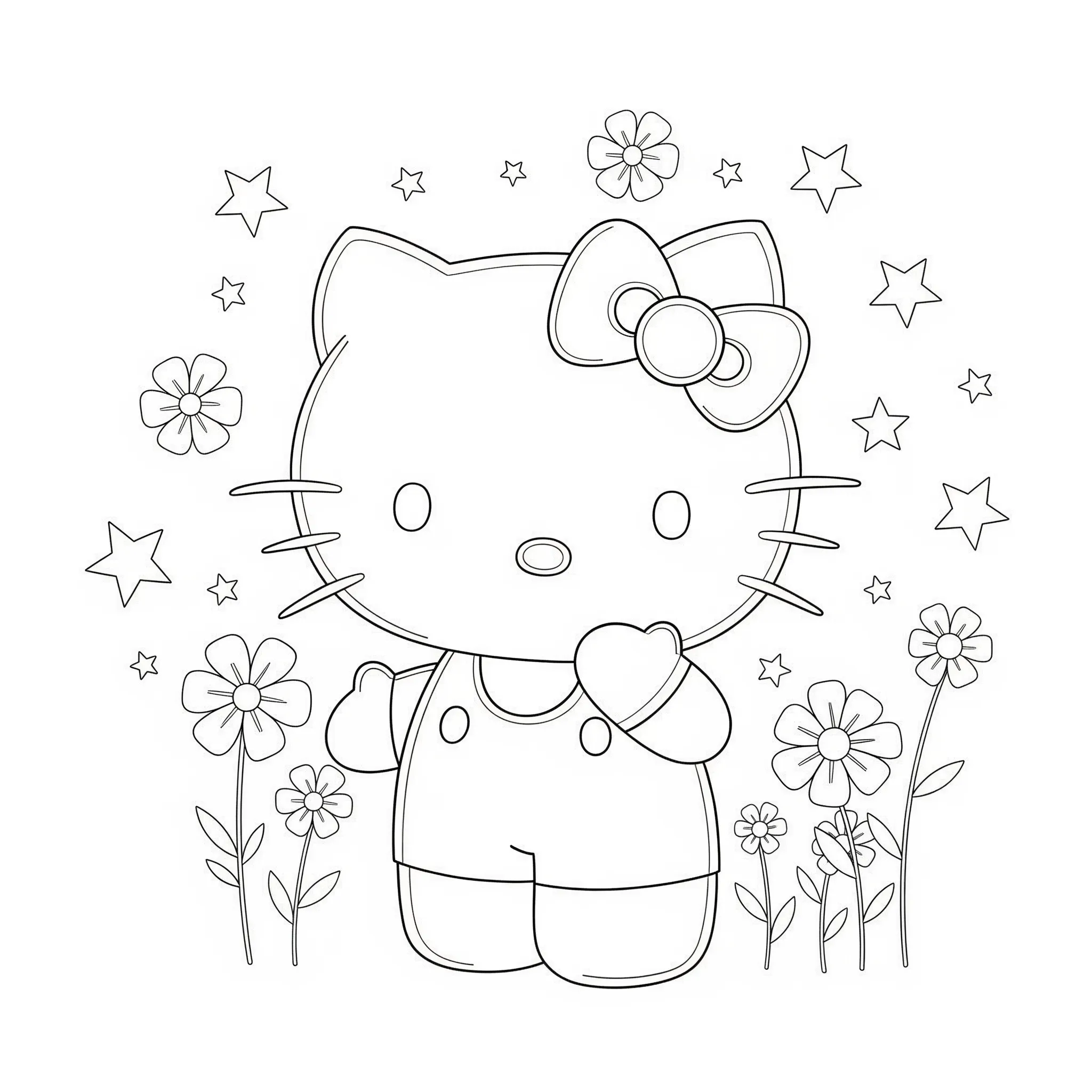 hello kitty coloring pages printable 51