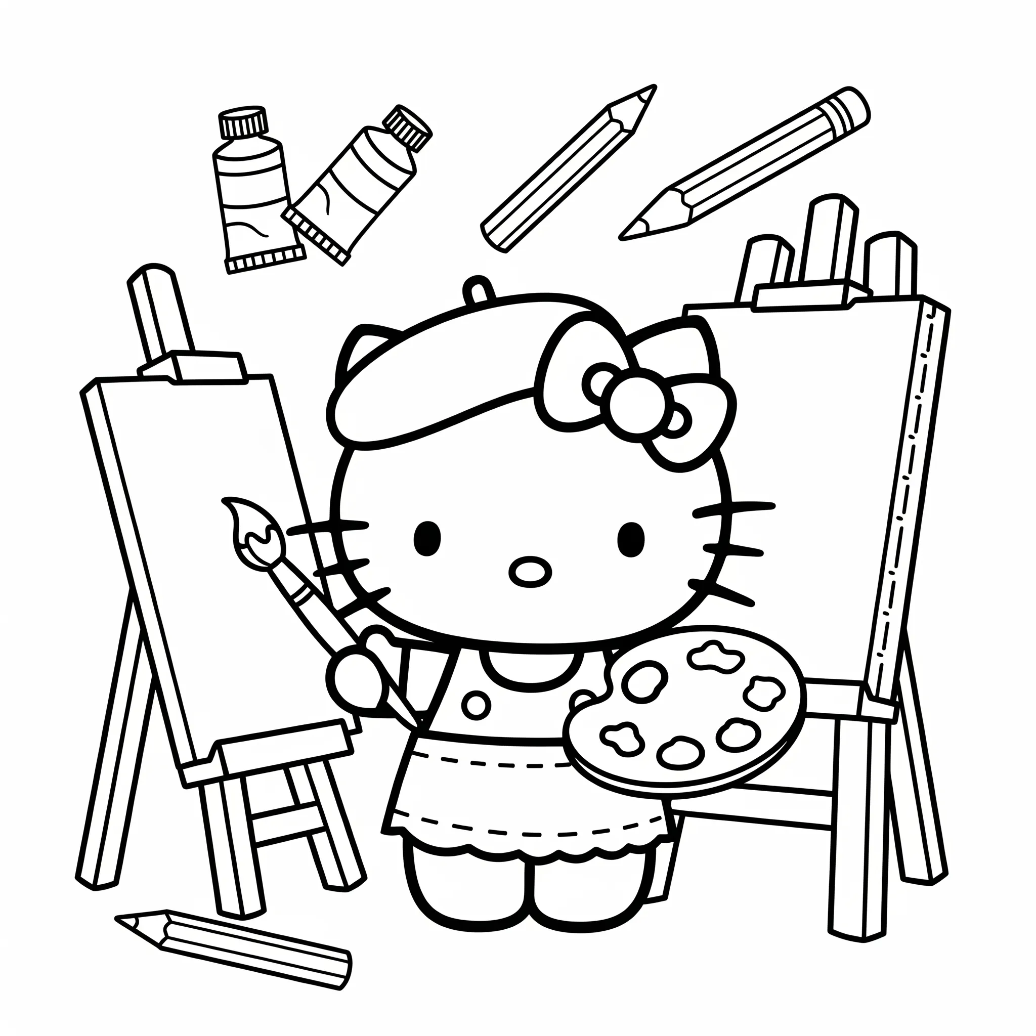 hello kitty coloring pages printable 54