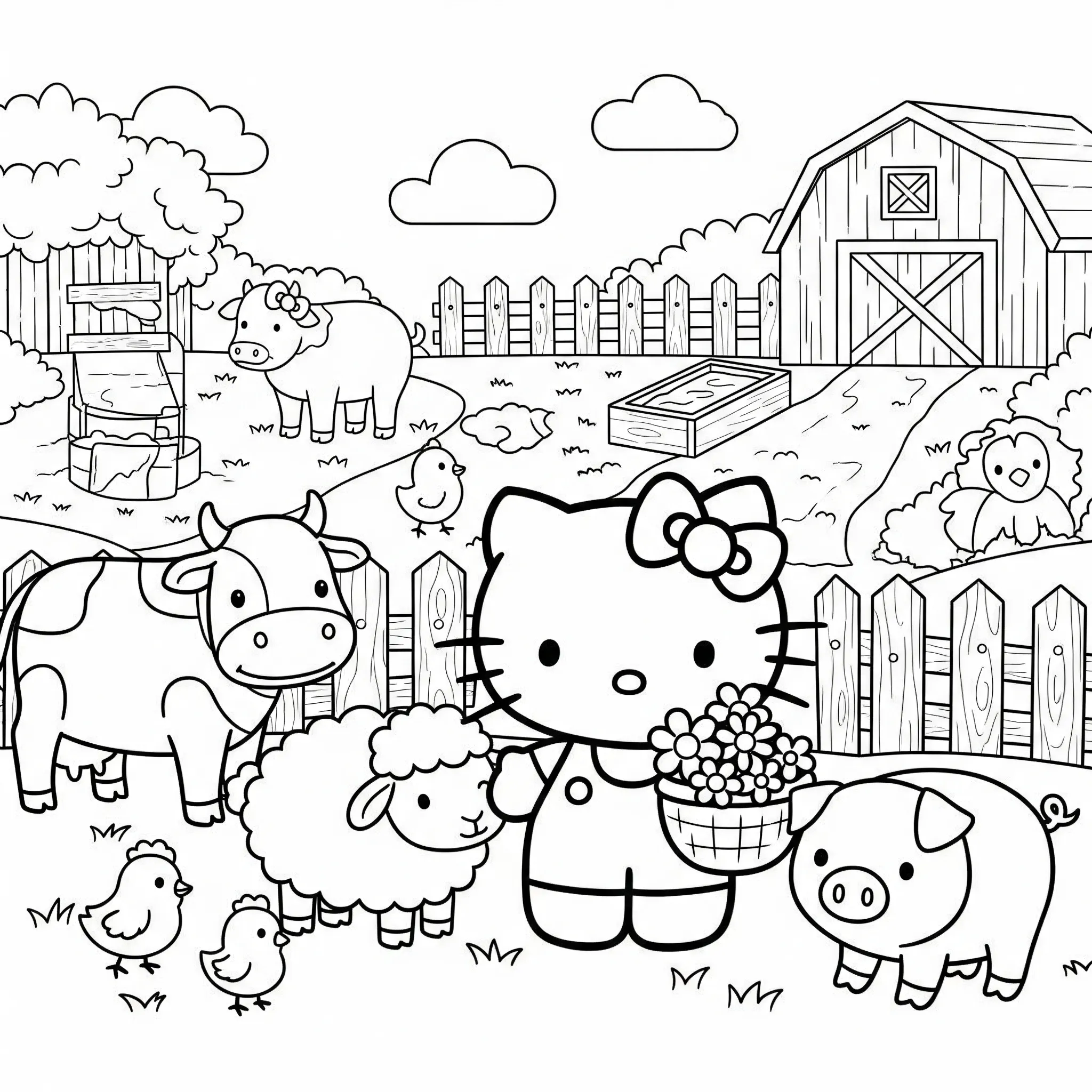hello kitty coloring pages printable 78