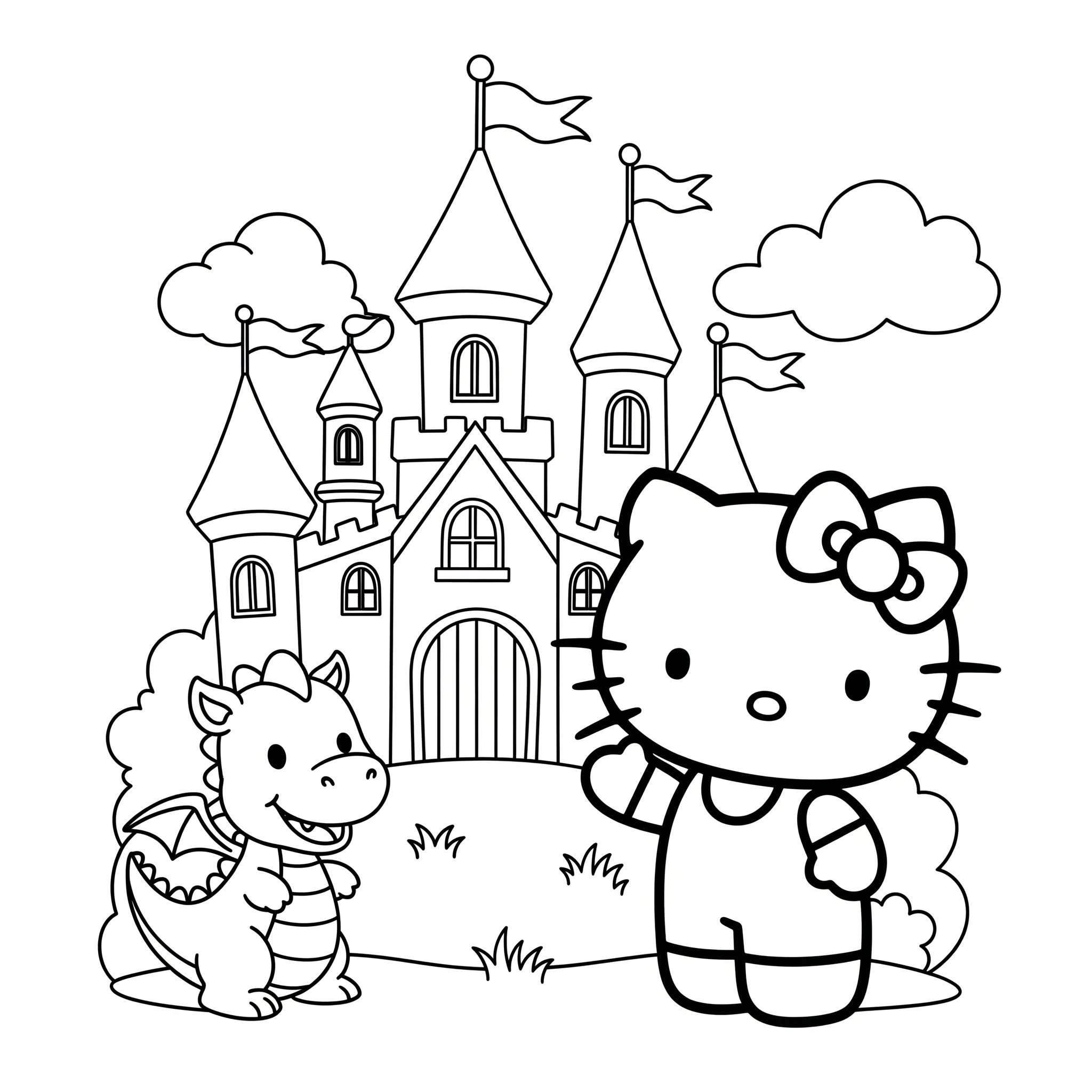 hello kitty coloring pages printable 82