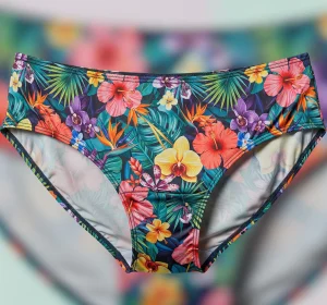 Colorful wallpaper-inspired underwear with stylish patterns and comfortable fit