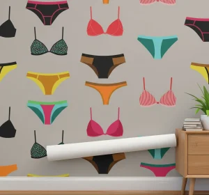 Colorful wallpaper-inspired underwear with stylish patterns and comfortable fit