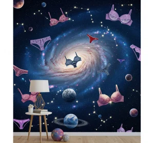 Colorful wallpaper-inspired underwear with stylish patterns and comfortable fit