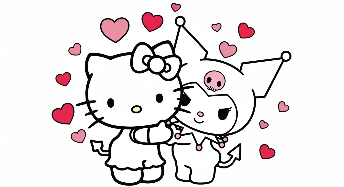 Kuromi Coloring Pages 13