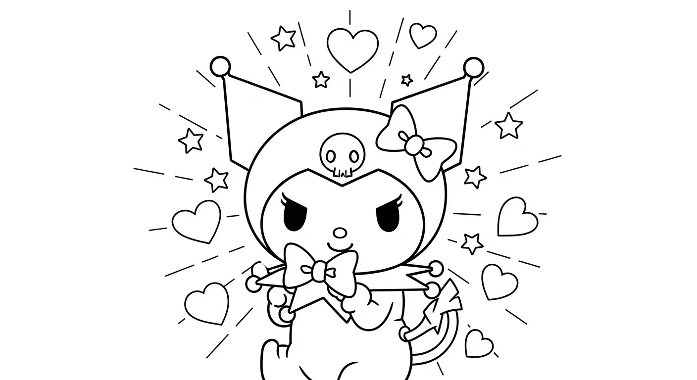Kuromi Coloring Pages 14