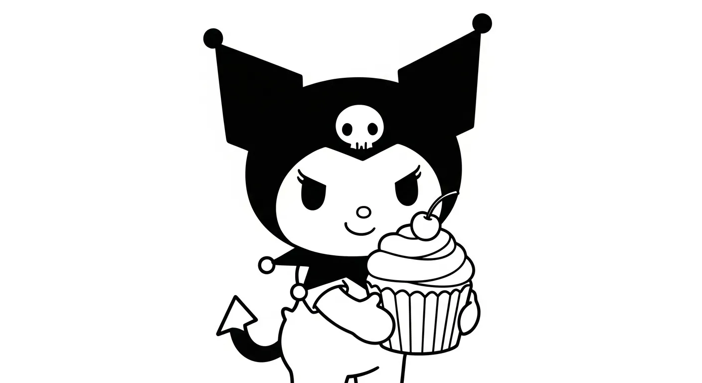 Kuromi Coloring Pages 16