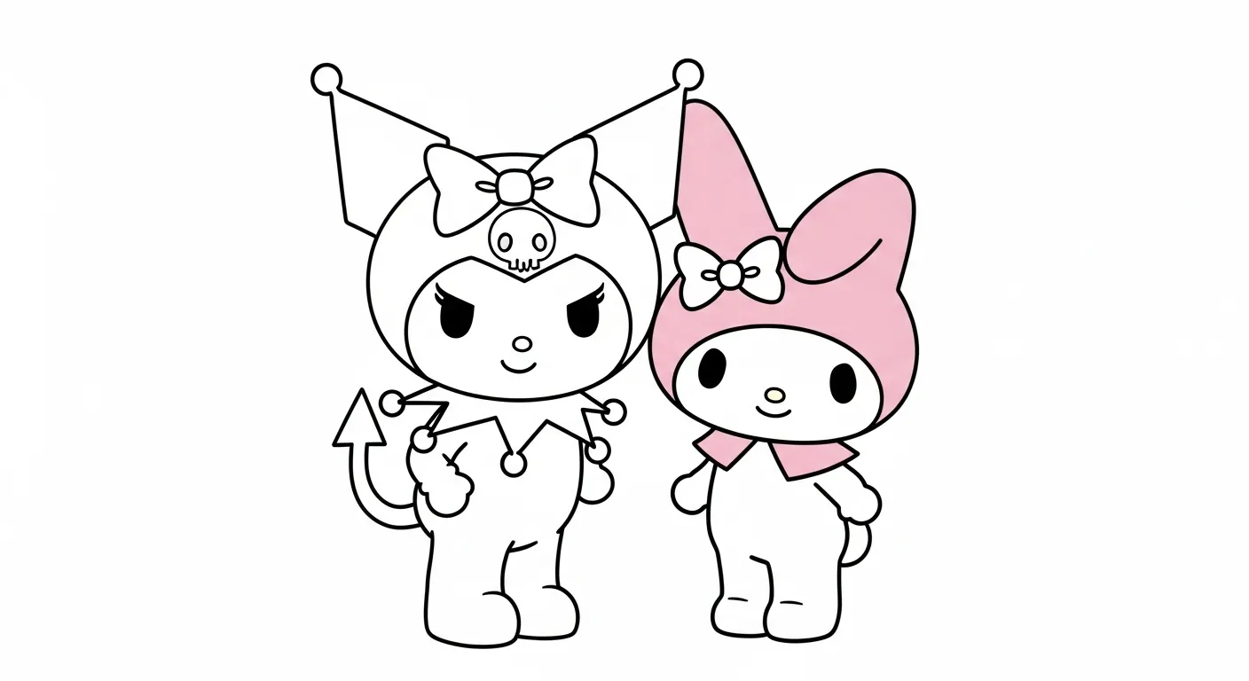Kuromi Coloring Pages 18
