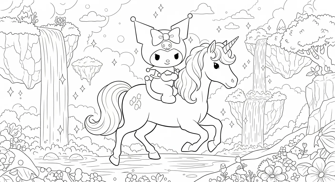 Kuromi Coloring Pages 22