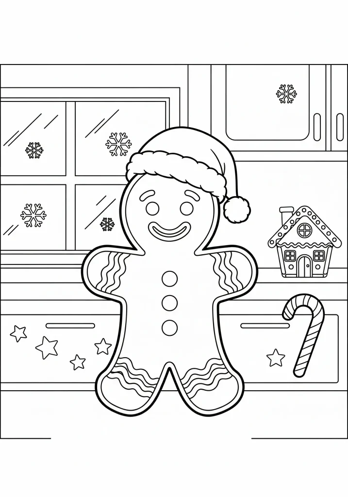 Gingerbread Man coloring pages