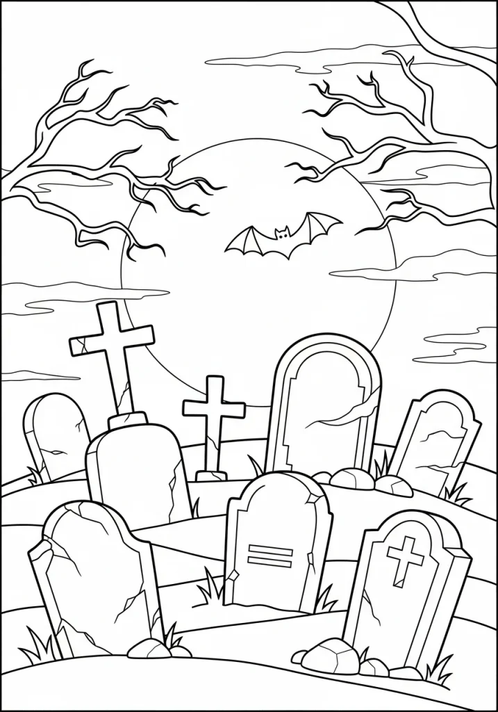 halloween coloring page 1