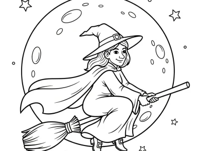 Halloween Coloring Pages - Free printable coloring page