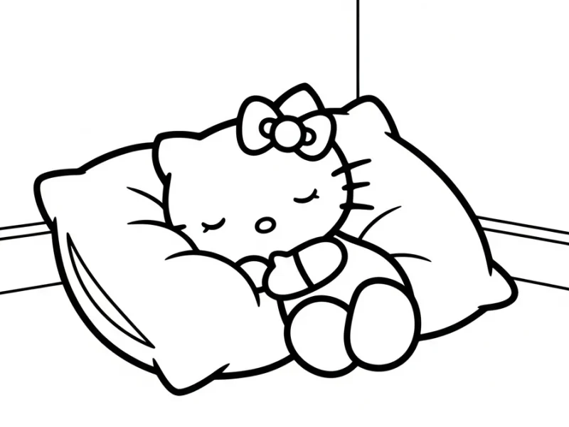 Hello kitty Coloring Pages - Free printable coloring page