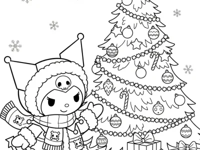 Kuromi Coloring Pages - Free printable coloring page