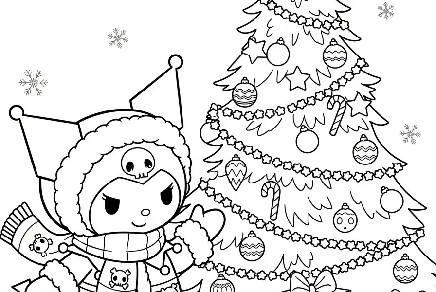 kuromi coloring pages printables