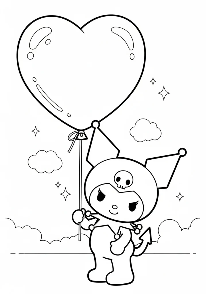 kuromi coloring pages 13