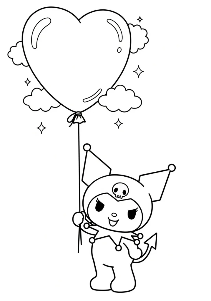 kuromi coloring pages 14