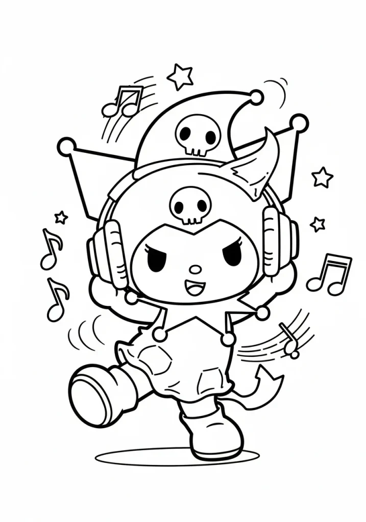 kuromi coloring pages 15