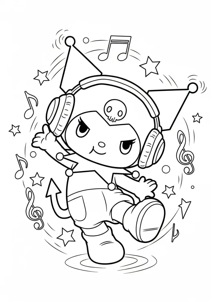 kuromi coloring pages 16