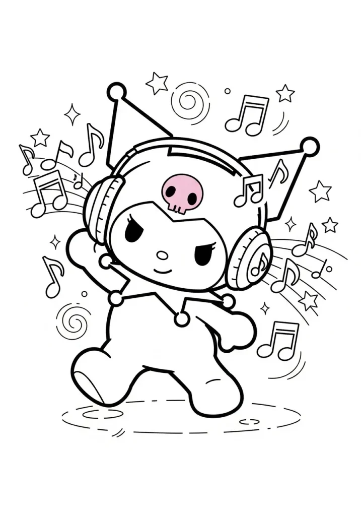 kuromi coloring pages 17