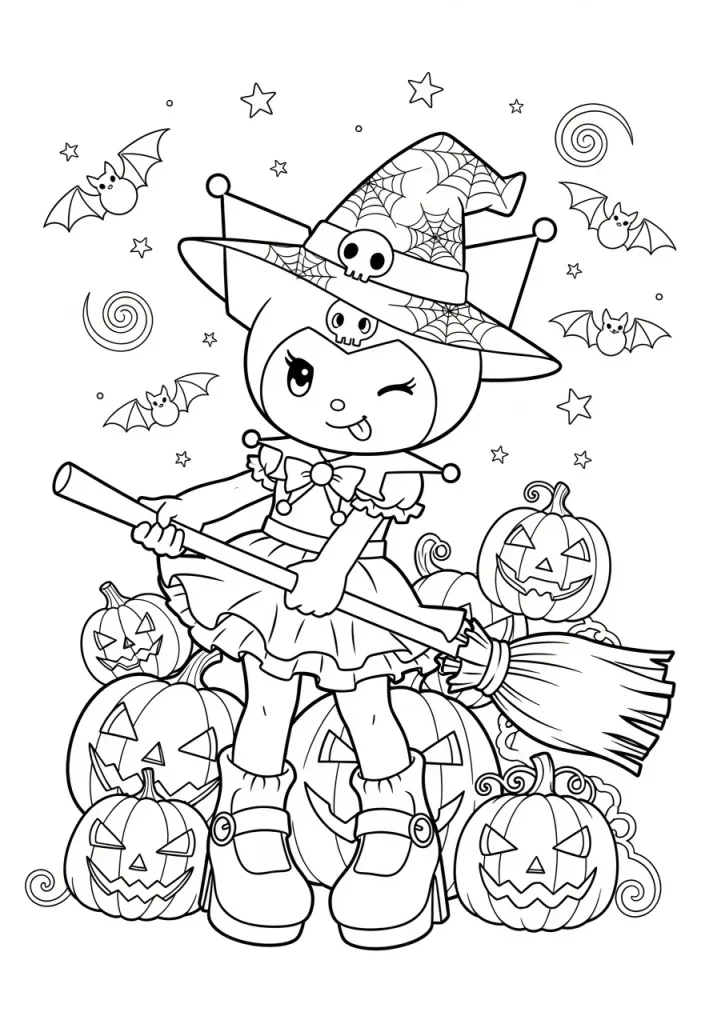kuromi coloring pages 2