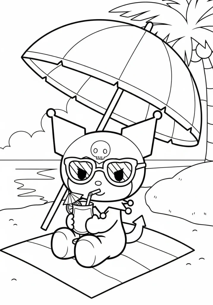 kuromi coloring pages 23