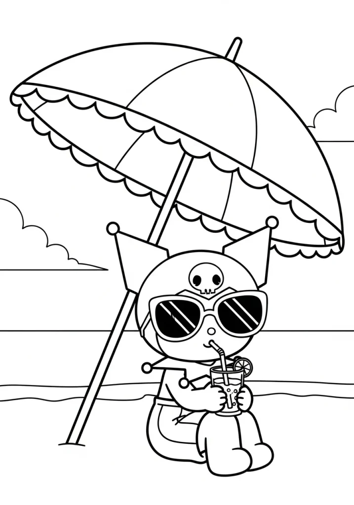 kuromi coloring pages 24