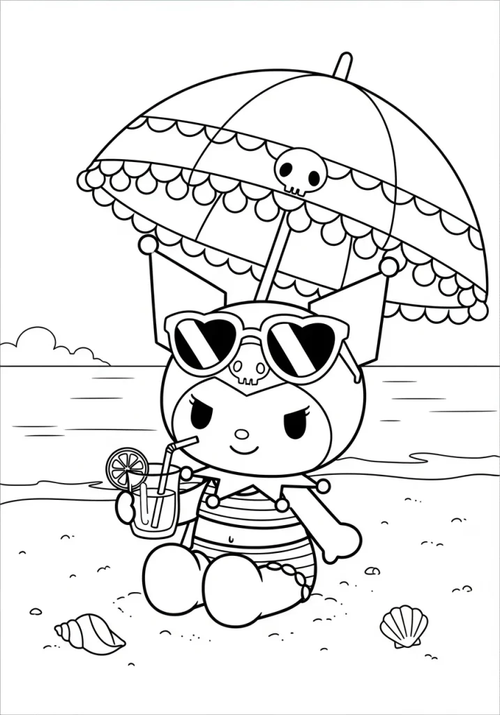 kuromi coloring pages 25