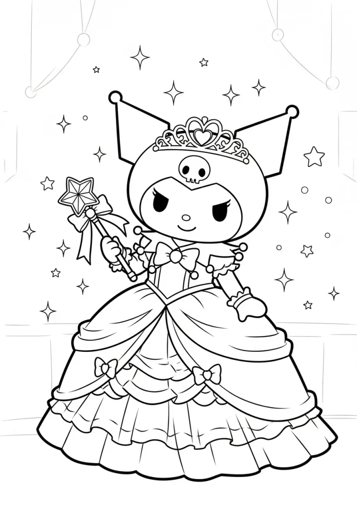 kuromi coloring pages 26
