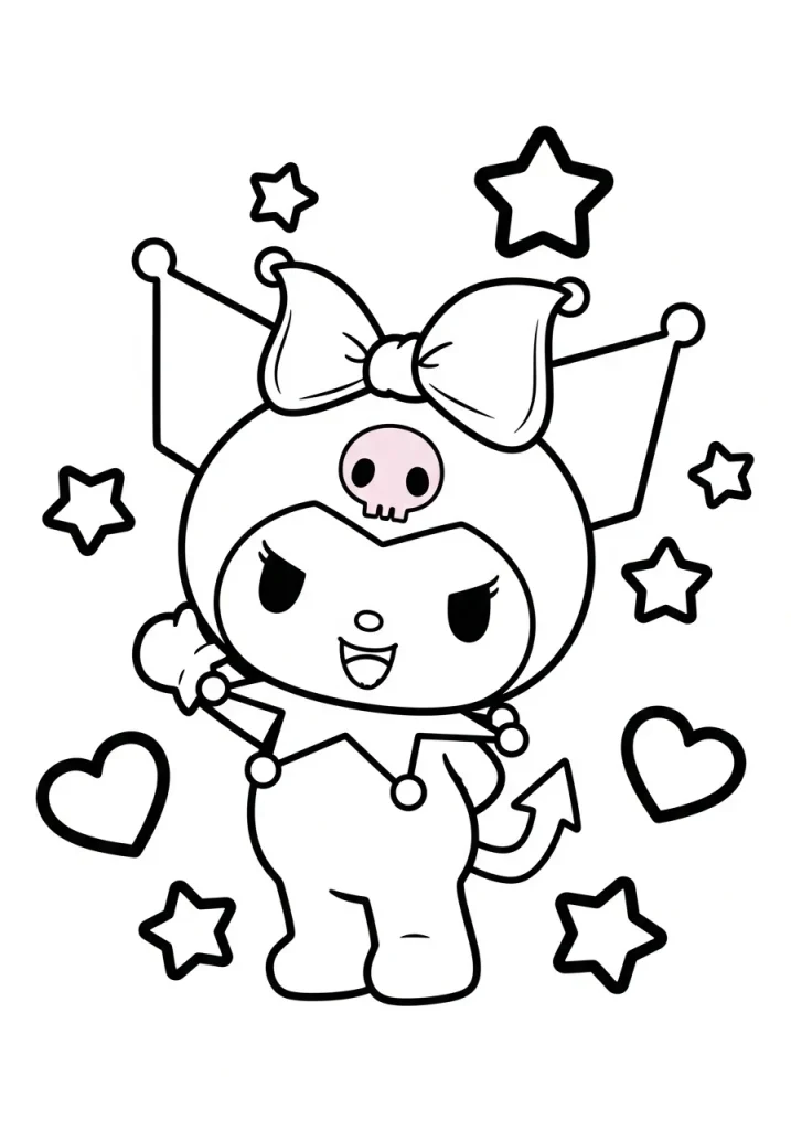 kuromi coloring pages 27