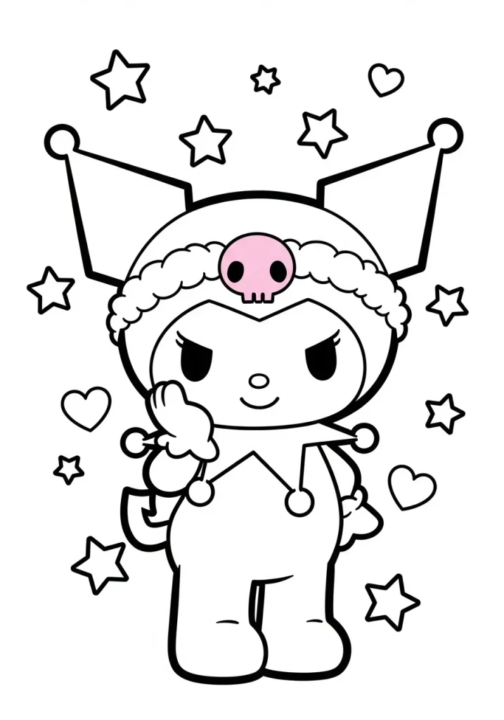 kuromi coloring pages 28