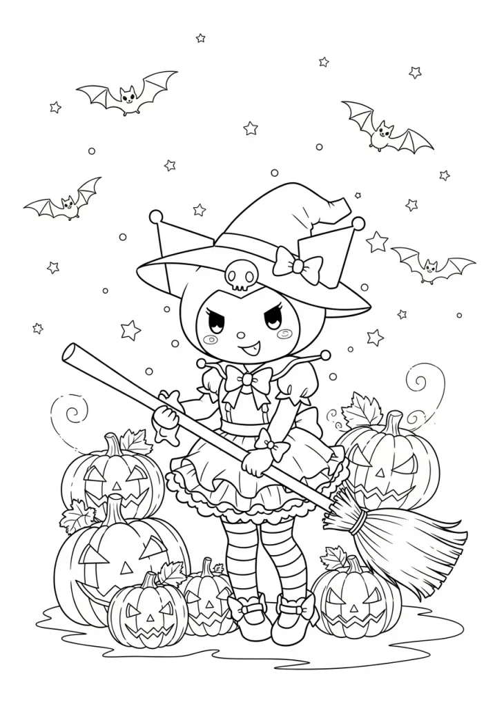 kuromi coloring pages 3