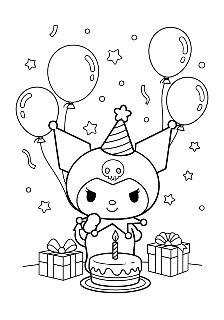 kuromi coloring pages 32