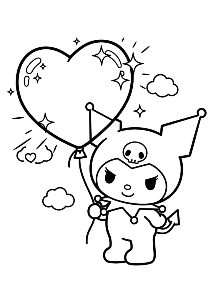 kuromi coloring pages 34