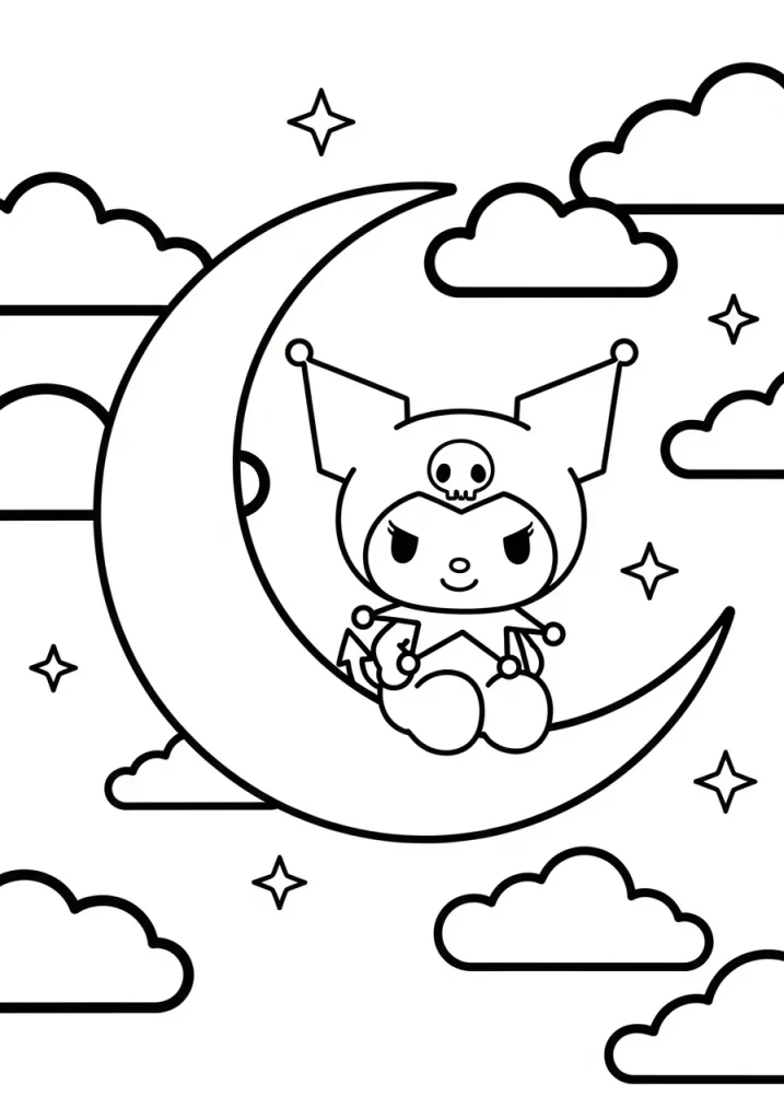 kuromi coloring pages 4