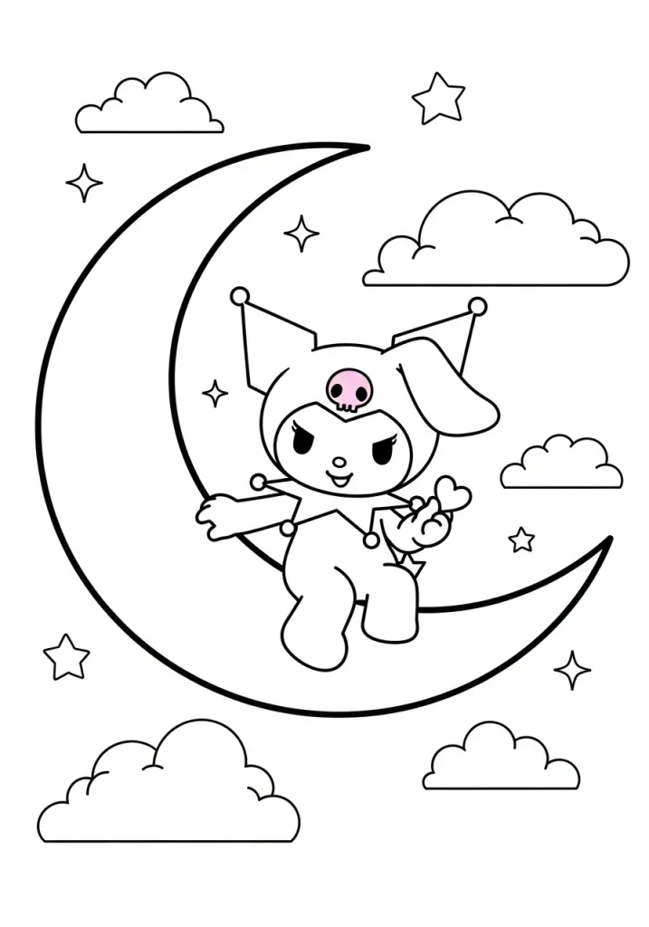 kuromi coloring pages 6