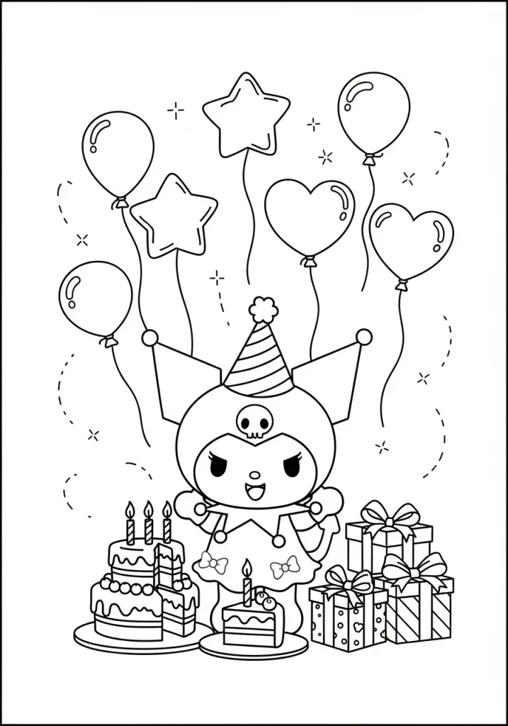 kuromi coloring pages 7