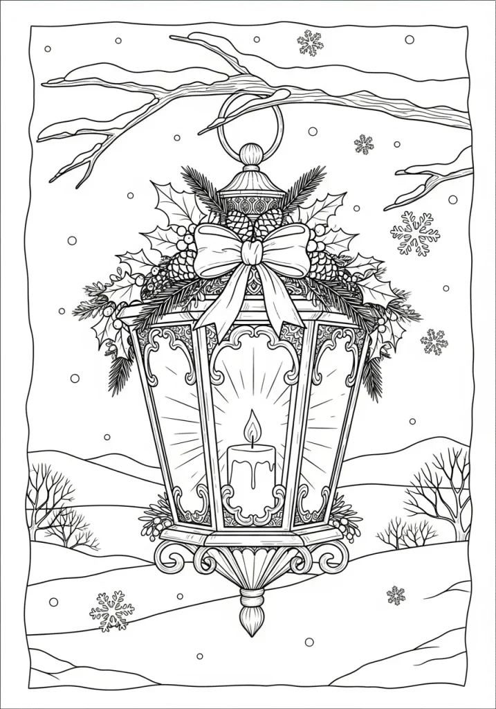 lantern coloring pages