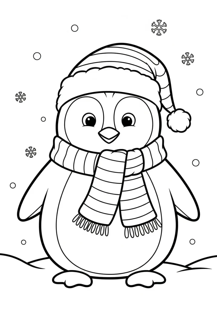 penguin coloring pages