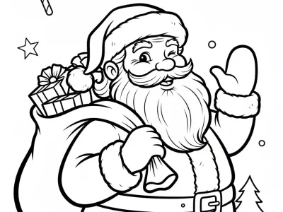 Christmas Coloring Pages - Free printable coloring page